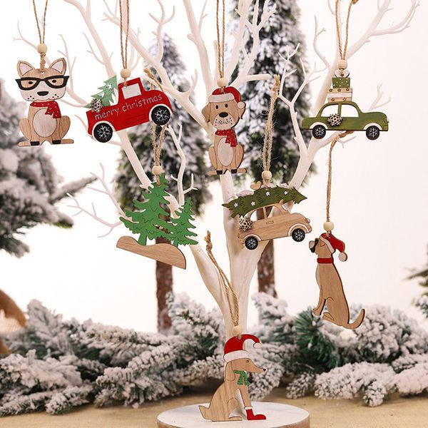 1pc wooden hanging christmas tree cabin elk car ornament xmas party home decor fashionable and stylish design
1pc wooden hanging christmas tree cabin elk car ornament xmas party home decor fashionable and stylish design