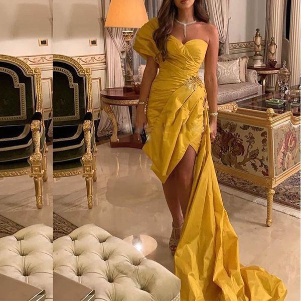 one shoulder mermaid prom dresses with pleats appliques sequins split taffeta evening dress dubai vestidos de fiesta, Black;red
one shoulder mermaid prom dresses with pleats appliques sequins split taffeta evening dress dubai vestidos de fiesta, Black;red