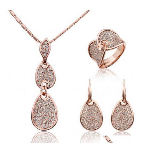 bridal rings necklace and earrings sets charming tear drop-shaped crystal rhinestone jewelry 3 pieces set for party 1346 joqut, Silver
bridal rings necklace and earrings sets charming tear drop-shaped crystal rhinestone jewelry 3 pieces set for party 1346 joqut, Silver