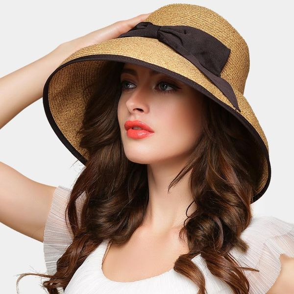 new arrival bowknot straw hat lady fashion sunshade foldable hat girls summer sunscreen cap student beach sun cap b-7674, Blue;gray
new arrival bowknot straw hat lady fashion sunshade foldable hat girls summer sunscreen cap student beach sun cap b-7674, Blue;gray