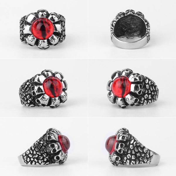 316l нержавеющей стали черепа devil eyes man men rings punk rock gothic властной байкер высекая ювелирные изделия творчество мода подарков j, Bronze;silver
316l нержавеющей стали черепа devil eyes man men rings punk rock gothic властной байкер высекая ювелирные изделия творчество мода подарков j, Bronze;silver