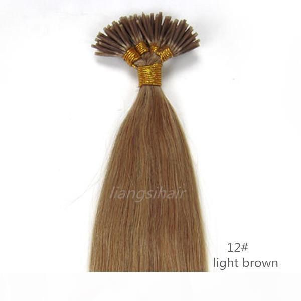 brazilian straight i-tip hair brazilian indian peruvian malaysian remy human hair extensions 15" 80g 18"-26" 100g 100s 12# li, Black;brown
brazilian straight i-tip hair brazilian indian peruvian malaysian remy human hair extensions 15" 80g 18"-26" 100g 100s 12# li, Black;brown