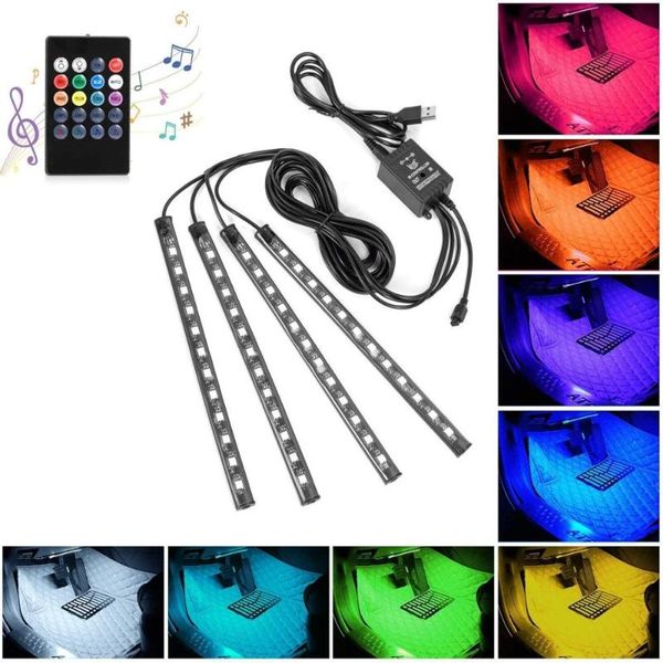 car led strip lights, 4pcs 48 usb led interior lights, multicolor music car strip light under lighting kit with sound active
car led strip lights, 4pcs 48 usb led interior lights, multicolor music car strip light under lighting kit with sound active