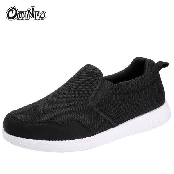 oudiniao men shoes canvas slip on loafers men casual shoes plimsolls breathable male footwear spring sneakers classic, Black
oudiniao men shoes canvas slip on loafers men casual shoes plimsolls breathable male footwear spring sneakers classic, Black