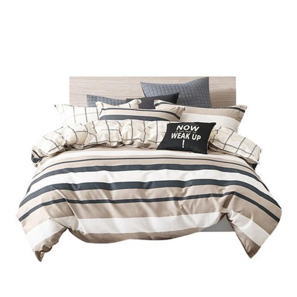 nordic stripe bed sheet four piece-set home 100% cotton brief grid coverlet male duvet cover pillow case gentleman bedclothes
nordic stripe bed sheet four piece-set home 100% cotton brief grid coverlet male duvet cover pillow case gentleman bedclothes