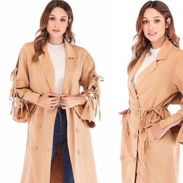 women's trench coats 2021 spring autumn fashion femme long outerwear loose clothes for lady with tassel bow khaki coat women1, Tan;black
women's trench coats 2021 spring autumn fashion femme long outerwear loose clothes for lady with tassel bow khaki coat women1, Tan;black