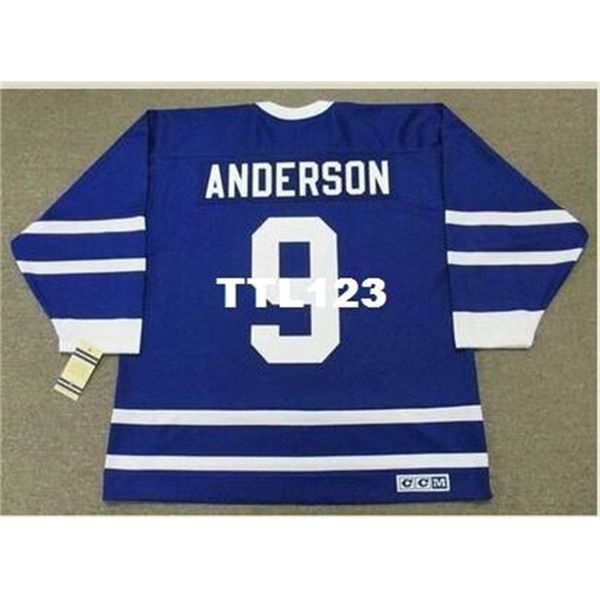 121s #9 glenn anderson toronto maple leafs 1991 ccm vintage home away hockey jersey or custom any name or number retro jersey, Black
121s #9 glenn anderson toronto maple leafs 1991 ccm vintage home away hockey jersey or custom any name or number retro jersey, Black