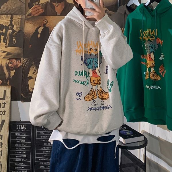 autumn cartoon printed hooded sweater men's casual hoodie korean couple's jacket, Black
autumn cartoon printed hooded sweater men's casual hoodie korean couple's jacket, Black