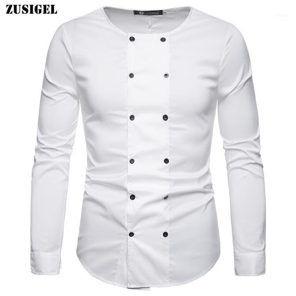 zusigel collar white shirt double breasted black shirt mandarin collar for men long sleeve slim fit muslim shirts men1, White;black
zusigel collar white shirt double breasted black shirt mandarin collar for men long sleeve slim fit muslim shirts men1, White;black