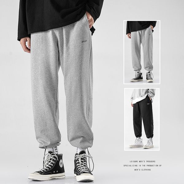 drawstring leggings men's grey sports loose straight knitting big size trend casual wide leg pants basketball, Black
drawstring leggings men's grey sports loose straight knitting big size trend casual wide leg pants basketball, Black