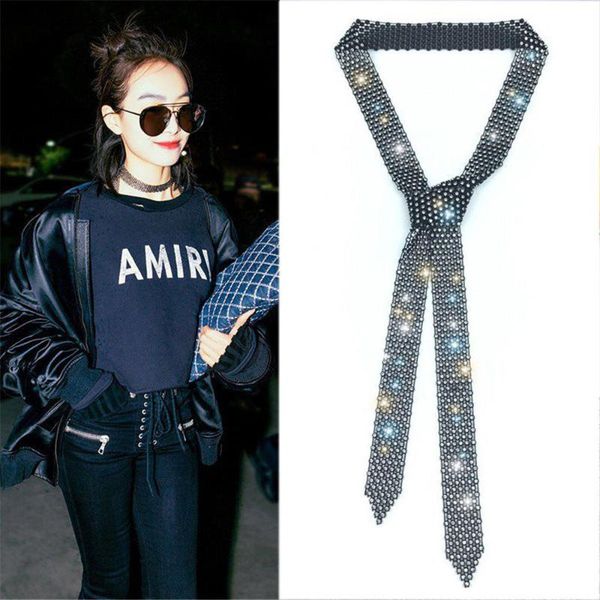 new design bling long scarf neckerchiefs rhinestone tie choker necklace for women luxury crystal necktie collar necklace jewelry, Golden;silver
new design bling long scarf neckerchiefs rhinestone tie choker necklace for women luxury crystal necktie collar necklace jewelry, Golden;silver