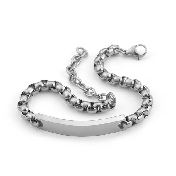 8.66 inch (22cm) women men boys fashion jewelry stainless steel 6mm square box link chain bracelet id bracelet bangle, Black
8.66 inch (22cm) women men boys fashion jewelry stainless steel 6mm square box link chain bracelet id bracelet bangle, Black