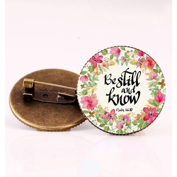 suteyi друзья покрыло стекла серебряная брошь купола для и bronze семьи в язык писания библия вера подарочные gods знак bbyyin bdehome, Gray