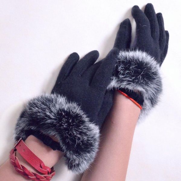 five fingers gloves fur wool warm autumn winter women thicken mittens fashion elegant long ladies, Blue;gray
five fingers gloves fur wool warm autumn winter women thicken mittens fashion elegant long ladies, Blue;gray