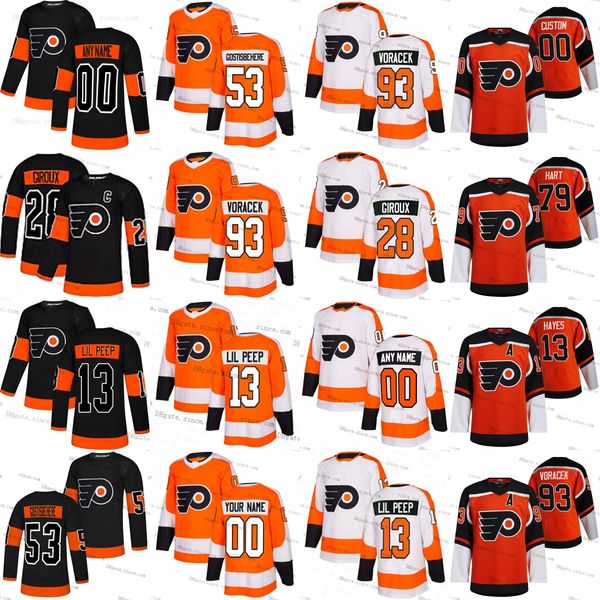philadelphia flyer reverse retro fashion star lil peep #13 jersey claude giroux kevin hayes sean couturier oskar lindblom mens womens youth, Black;red
philadelphia flyer reverse retro fashion star lil peep #13 jersey claude giroux kevin hayes sean couturier oskar lindblom mens womens youth, Black;red