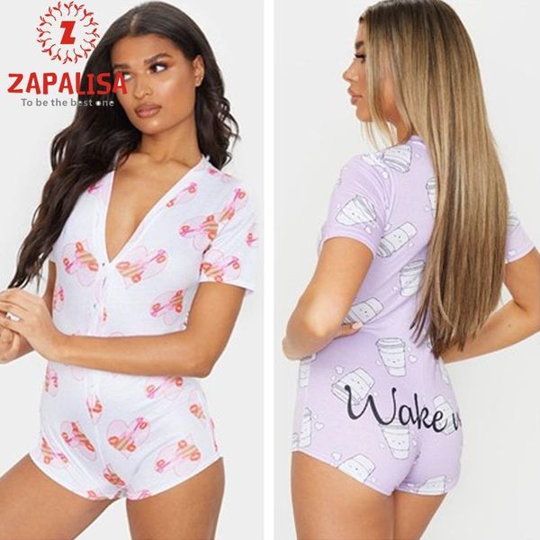 women summer print playsuits for home patchwork design button letter decor v-neck short sleeve slim pullovers jumpsuits1, Black;white
women summer print playsuits for home patchwork design button letter decor v-neck short sleeve slim pullovers jumpsuits1, Black;white
