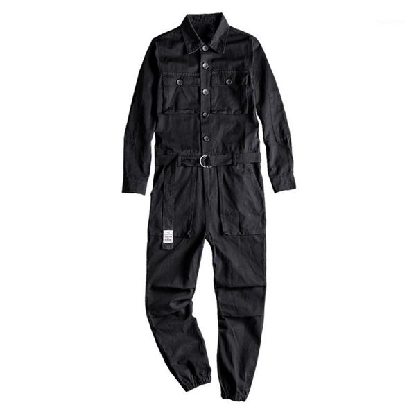 men's long sleeve pockets cargo joggers jumpsuits with belt trendy costume coveralls pants1, Blue
men's long sleeve pockets cargo joggers jumpsuits with belt trendy costume coveralls pants1, Blue