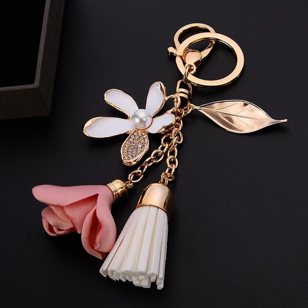 new pu leather tassel keychain for women crystal flower keyring bag charm for keys porte cle llavero sleutelhanger ch977 h jlllns, Red;blue
new pu leather tassel keychain for women crystal flower keyring bag charm for keys porte cle llavero sleutelhanger ch977 h jlllns, Red;blue