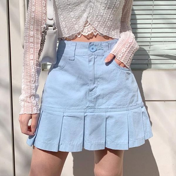 woman skirts 2020 summer fashion cotton pocket pleated skirt mini skirt streetwear black white drop shipping
woman skirts 2020 summer fashion cotton pocket pleated skirt mini skirt streetwear black white drop shipping