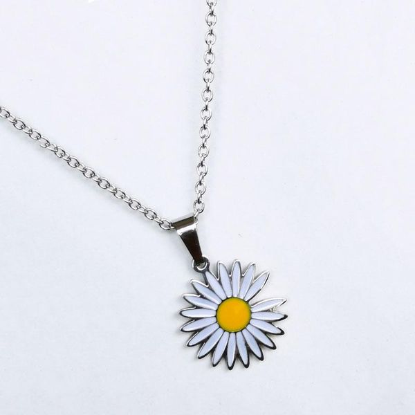 chains 1pc stainless steel dainty daisy pendant necklace resin flower elegant jewelry women girls daily fashion party gift, Silver
chains 1pc stainless steel dainty daisy pendant necklace resin flower elegant jewelry women girls daily fashion party gift, Silver