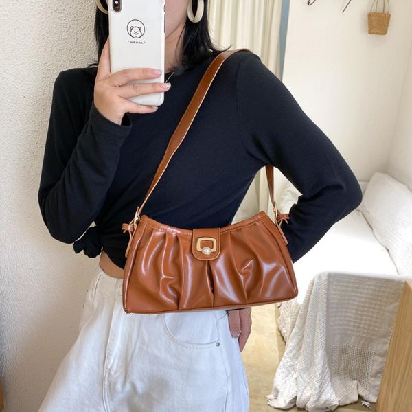 solid color women handbag underarm shoulder tote bags lady pleated pu fashion for outdoor shopping traveling ornaments
solid color women handbag underarm shoulder tote bags lady pleated pu fashion for outdoor shopping traveling ornaments