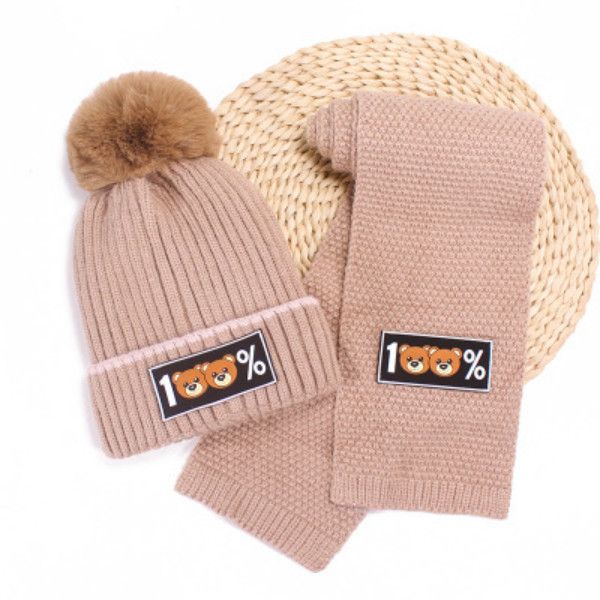 children hat and scarf boys and girls bear print scarves kids 2020 autumn winter warm cap solid color casual knitted hat + scarf sale, Red;brown
children hat and scarf boys and girls bear print scarves kids 2020 autumn winter warm cap solid color casual knitted hat + scarf sale, Red;brown