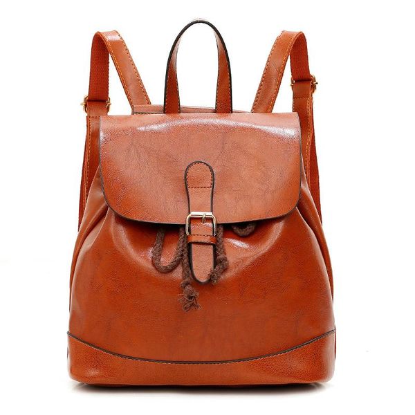 women soft leather backpacks vintage female shoulder bags sac a dos casual travel ladies bagpack mochilas school bags for girls
women soft leather backpacks vintage female shoulder bags sac a dos casual travel ladies bagpack mochilas school bags for girls