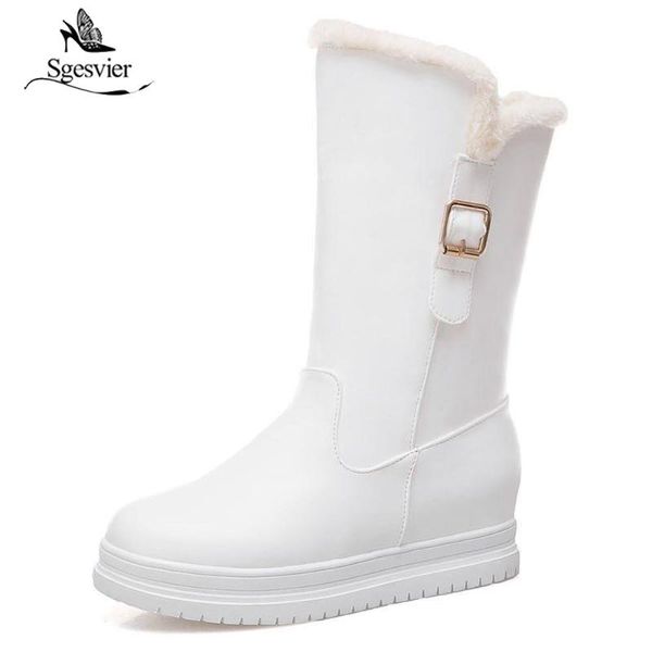 sgesvier black pink white plush buckle womens mid calf boots slip on cute winter ladies shoes plus size 34-43 snow boots b638
sgesvier black pink white plush buckle womens mid calf boots slip on cute winter ladies shoes plus size 34-43 snow boots b638