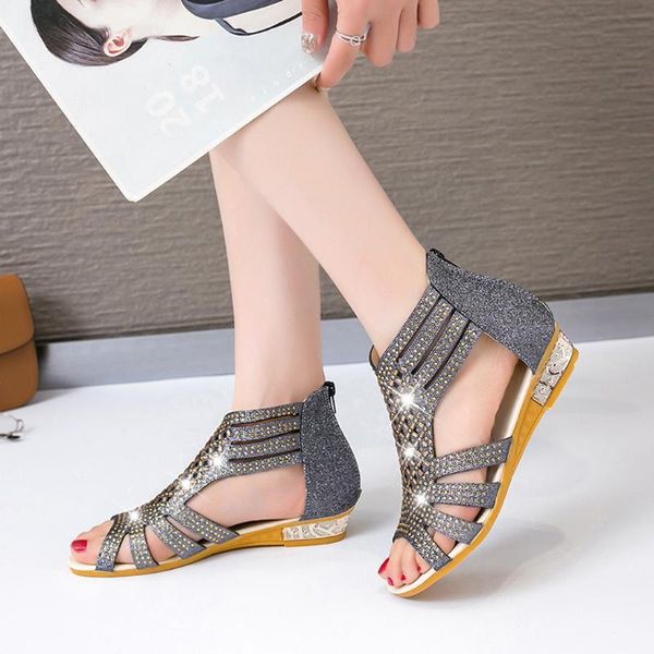 women's sandals ladies wedge sandals fashion crystal bling hollow out roman woman shoes zapatos de plataforma mujer moda#3, Black
women's sandals ladies wedge sandals fashion crystal bling hollow out roman woman shoes zapatos de plataforma mujer moda#3, Black