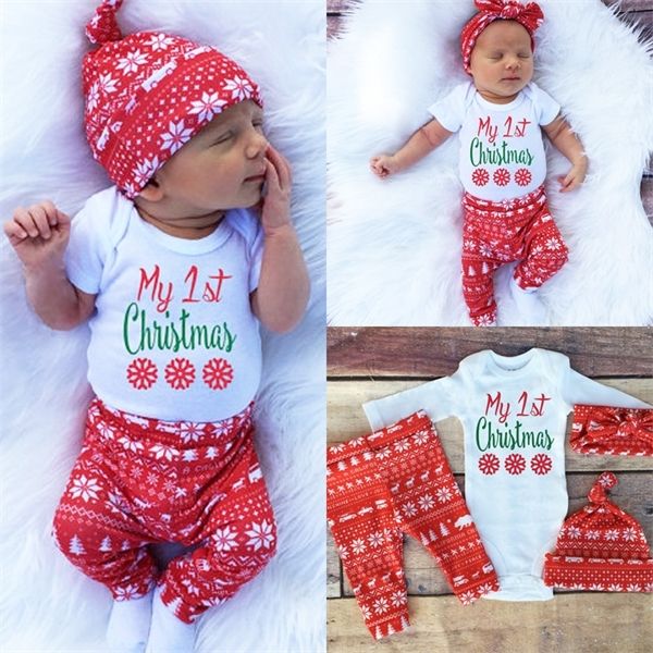 new autumn xma christmas newborn toddler infant baby girl boy letter snowflake romper pant legging hat cap set kids clothes 1021, White
new autumn xma christmas newborn toddler infant baby girl boy letter snowflake romper pant legging hat cap set kids clothes 1021, White