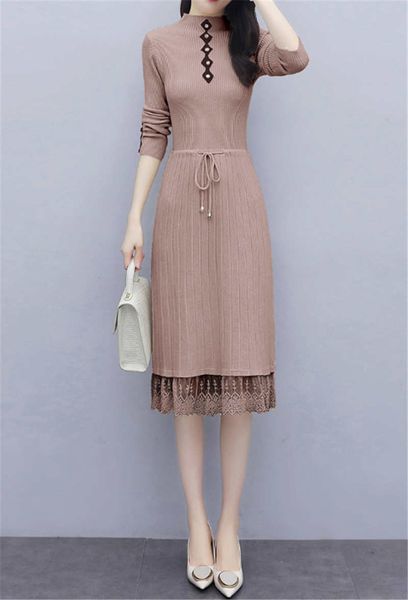 knitted dress women's 2020 autumn and winter new mid-length plus velvet padded over-the-knee sweater base skirt with coat, Black;gray
knitted dress women's 2020 autumn and winter new mid-length plus velvet padded over-the-knee sweater base skirt with coat, Black;gray