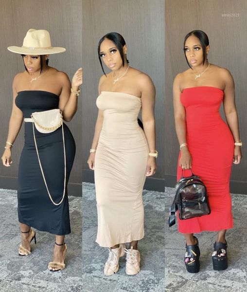 casual dresses cm.yaya women summer solid color strapless split back bodycon midi maxi dress party streetwear long bandage dresses1, Black;gray
casual dresses cm.yaya women summer solid color strapless split back bodycon midi maxi dress party streetwear long bandage dresses1, Black;gray