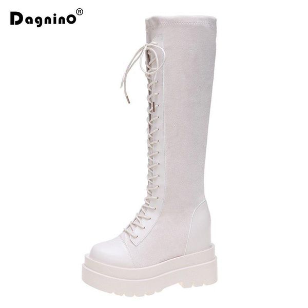 boots 2021 autumn women long leather winter knee high booties ladies thick sole platform botas mujer 10.5cm heels, Black
boots 2021 autumn women long leather winter knee high booties ladies thick sole platform botas mujer 10.5cm heels, Black