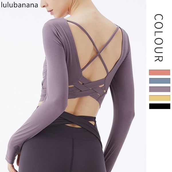lulubanana long sleeve crop tight-fitting sports with chest pad athletic shirts cropped sweatshirts for women, White;red
lulubanana long sleeve crop tight-fitting sports with chest pad athletic shirts cropped sweatshirts for women, White;red