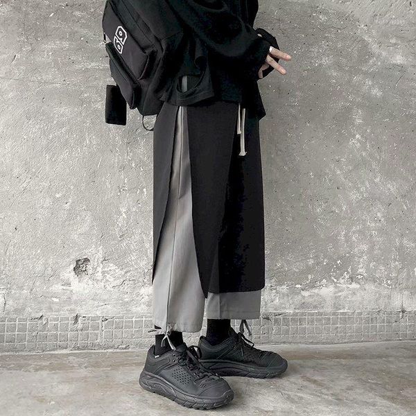 men's pants men's fake two-piece spring autumn ins tide brand personality korean loose straight drawstring nine-point black pants1
men's pants men's fake two-piece spring autumn ins tide brand personality korean loose straight drawstring nine-point black pants1