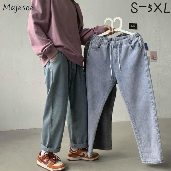 men's jeans men oversize 5xl drawstring full length solid baggy straight korean style male trousers leisure all-match trendy simple, Blue
men's jeans men oversize 5xl drawstring full length solid baggy straight korean style male trousers leisure all-match trendy simple, Blue
