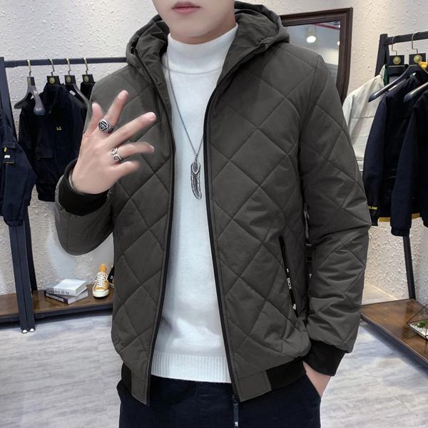 men's down & parkas winter jacket men thick long-sleeved rhombus hooded cotton oversized plus velvet zipper parka, Black
men's down & parkas winter jacket men thick long-sleeved rhombus hooded cotton oversized plus velvet zipper parka, Black