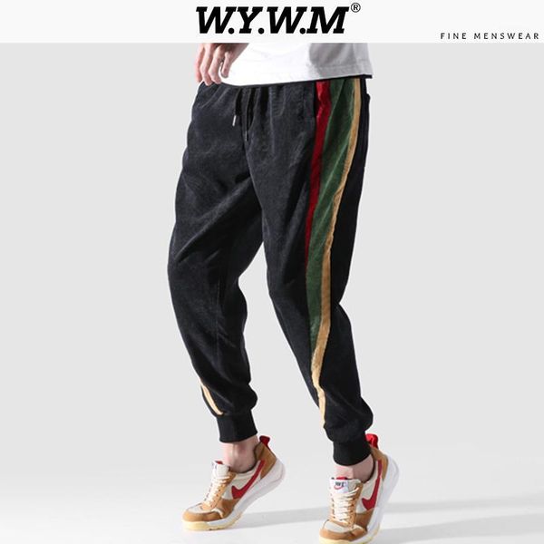 wywm rainbow striped elastic corduroy casual pants men pockets hip hop harem pants mens 2020 male loose oversize joggers clothes1, Black
wywm rainbow striped elastic corduroy casual pants men pockets hip hop harem pants mens 2020 male loose oversize joggers clothes1, Black