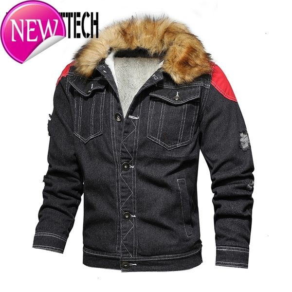 black winter jean jacket for men outerwear warm denim coats wool liner thicker winter men's denim jacket hooded coat
black winter jean jacket for men outerwear warm denim coats wool liner thicker winter men's denim jacket hooded coat