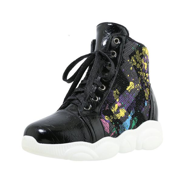 2021 new comfortable bling ankle winter keep warm fashion lace up women boots flat heel round toe ladies shoes 74cw, Black
2021 new comfortable bling ankle winter keep warm fashion lace up women boots flat heel round toe ladies shoes 74cw, Black