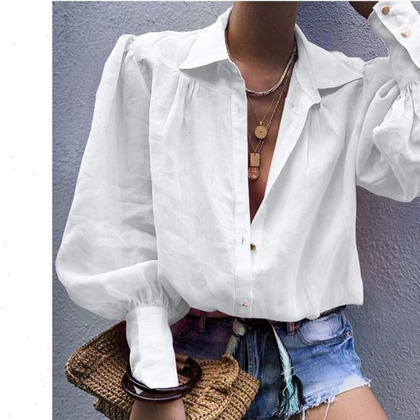 womens clothing autumn women casual long lantern sleeve solid shirt office ladies elegant buttons blouses, White
womens clothing autumn women casual long lantern sleeve solid shirt office ladies elegant buttons blouses, White