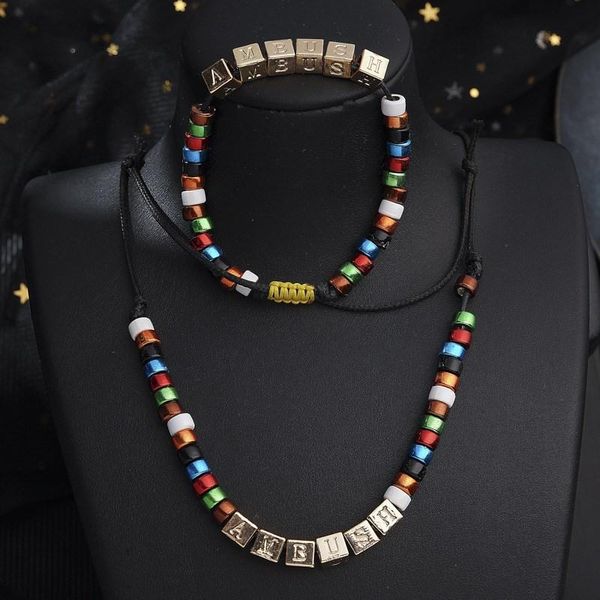 hangzhi 2020 новый хип-хоп панк личность colorful beads pendant fashion letter блочные ожерелье для мужчин женщины девушки ювелирных подарко, Silver
hangzhi 2020 новый хип-хоп панк личность colorful beads pendant fashion letter блочные ожерелье для мужчин женщины девушки ювелирных подарко, Silver