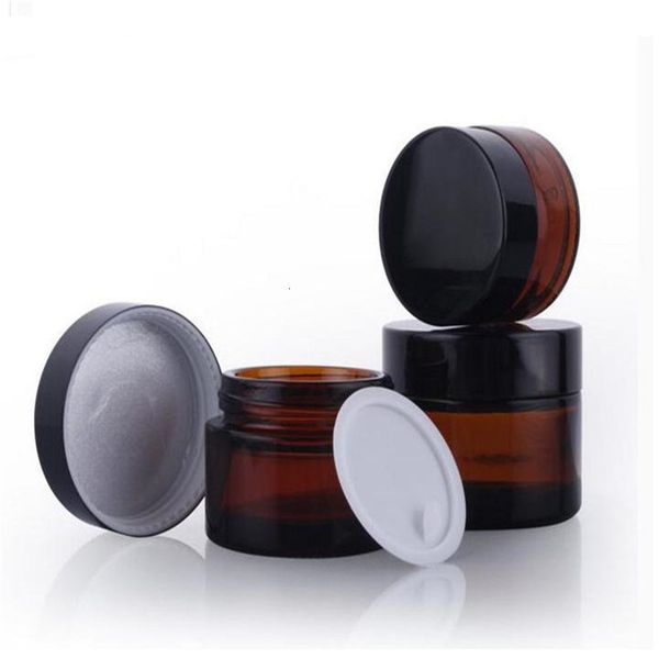 5g 10g 15g 20g 30g 50g 100g amber glass face cream jar refillable bottle cosmetic makeup storage container with screw cap and liner
5g 10g 15g 20g 30g 50g 100g amber glass face cream jar refillable bottle cosmetic makeup storage container with screw cap and liner