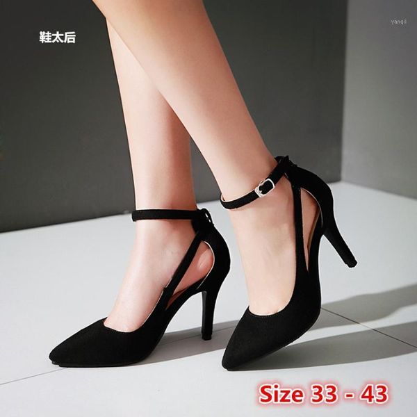 dress shoes classic high heels women's sandals summer heel ladies strappy pumps woman small big size 33 - 431, Black
dress shoes classic high heels women's sandals summer heel ladies strappy pumps woman small big size 33 - 431, Black