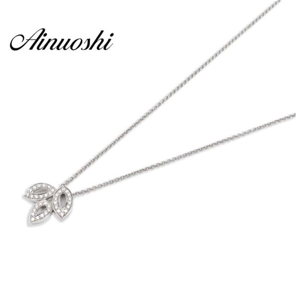 ainuoshi luxury 925 sterling silver pendant necklace for women cute three leaves long chain necklace wedding collar de plata y200106
ainuoshi luxury 925 sterling silver pendant necklace for women cute three leaves long chain necklace wedding collar de plata y200106