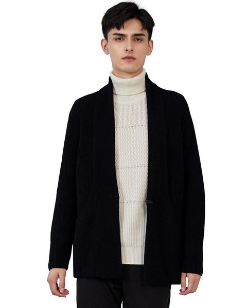 чжил мужской 100% кашемир воротник open front толстого свитер relax fit кардиган, White;black
чжил мужской 100% кашемир воротник open front толстого свитер relax fit кардиган, White;black