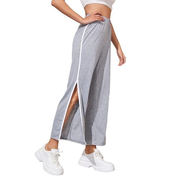 women's pants & capris autumn slit women casual elastic high waist 2021 solid loose long elegant pant trousers femme, Black;white
women's pants & capris autumn slit women casual elastic high waist 2021 solid loose long elegant pant trousers femme, Black;white