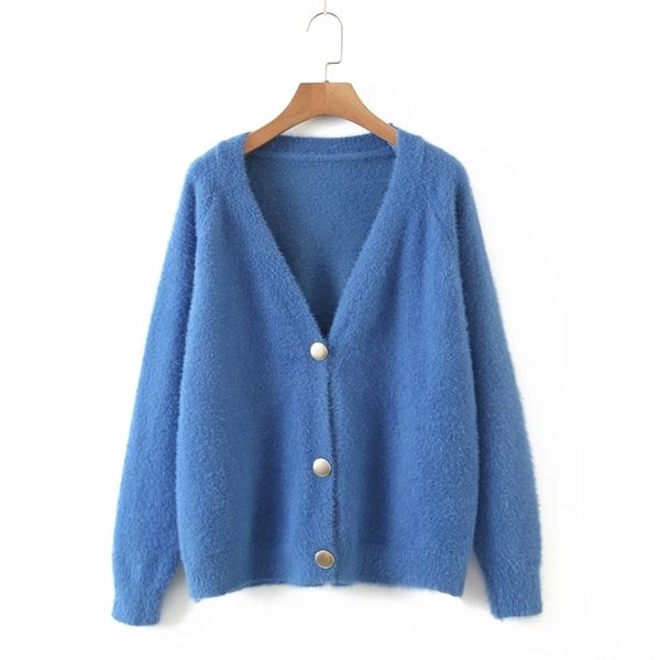 women single breasted knitting sweater casual femme v-neck long sleeve pullover fashion loose lady sw880 201223, White;black
women single breasted knitting sweater casual femme v-neck long sleeve pullover fashion loose lady sw880 201223, White;black