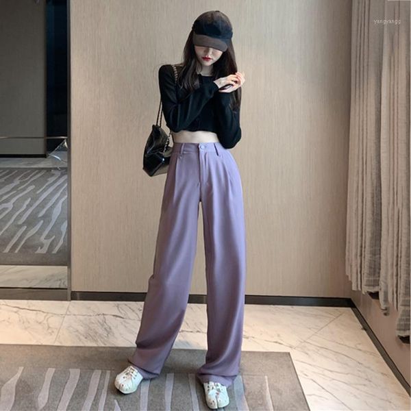 purple straight high waist pants woman fashion brand ladies loose autumn style long capris ulzzang vintage new moda feminina1, Black;white
purple straight high waist pants woman fashion brand ladies loose autumn style long capris ulzzang vintage new moda feminina1, Black;white
