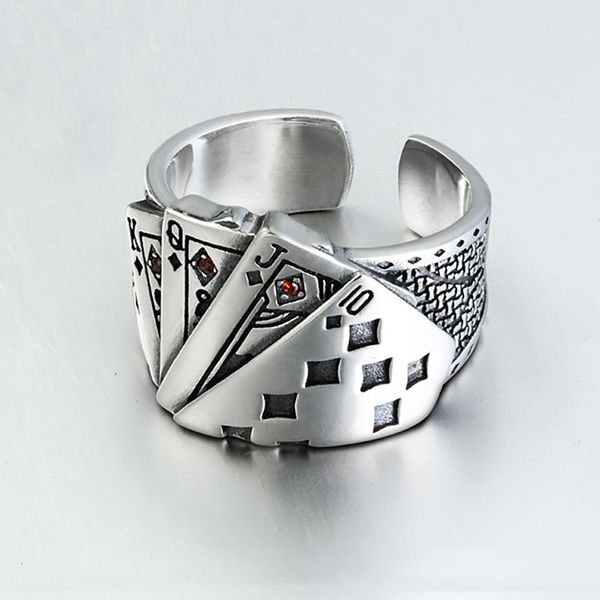 cluster rings playing card chunky cubic zirconia engraved adjustable 925 sterling silver ring for men vintage wholesale jewelry, Golden;silver
cluster rings playing card chunky cubic zirconia engraved adjustable 925 sterling silver ring for men vintage wholesale jewelry, Golden;silver